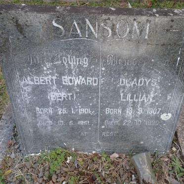 SANSOM Albert Edward 1901-1951 &amp; Gladys Lillian 1907-1990