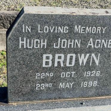 BROWN Hugh John Agnew 1926-1998