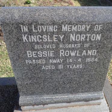 ROWLAND Kingsley Norton -1984