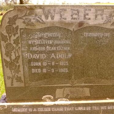 WEBER David Adolf 1905-1965