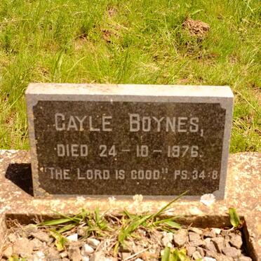 BOYNES Gayle  -1976
