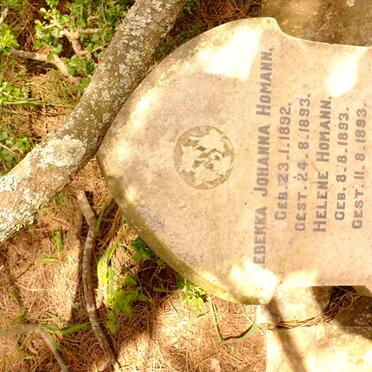 HOMANN Rebekka Johanna 1892-1893 :: HOMANN Helene 1893-1893