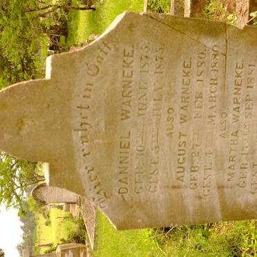 WARNEKE Danniel 1875-1875 :: WARNEKE August 1880-1880 :: WARNEKE Martha 1881-1881