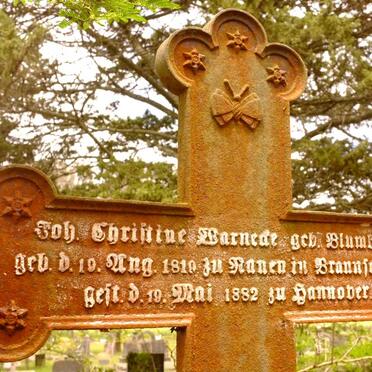 WARNEKE Joh. Christine nee BLUMBERG 1810-1882