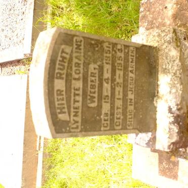 WEBER Lynette Loraine 1951-1954