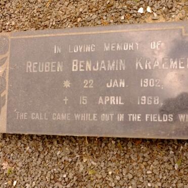 KRAEMER Reuben Benjamin 1902-1968