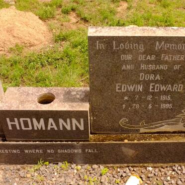 HOMANN Edwin Edward 1915-1995 &amp; Irene Auguste HARTMANN 1920-1976