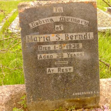 BERNDT Maria S.  -1938