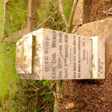 WEBER Karl Emil 1897-1898