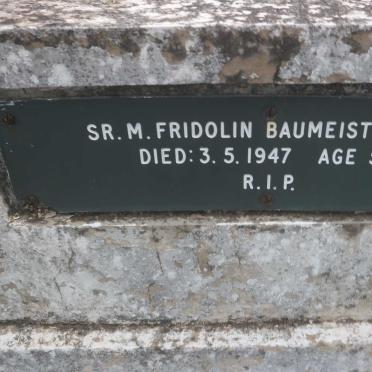 BAUMEISTER Fridolin -1947