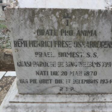 OSNABRUGENSIS Henrici Frese 1870-1934