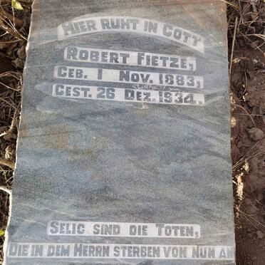 FIETZE Robert 1883-1934