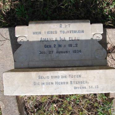 HASELAU Amanda 1922-1934