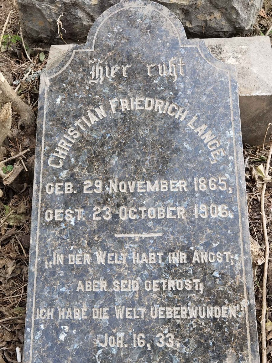 LANGE Christian Friedrich 1865-1906