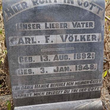 VOLKER Carl F. 1892-1948