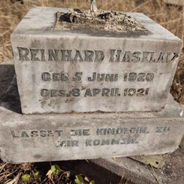 HASELAU Reinhard 1920-1921
