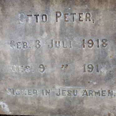 PETER Otto 1918-1918