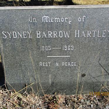 HARTLEY Sydney Barrow 1885-1963