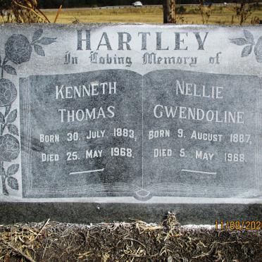 HARTLEY Kenneth Thomas 1883-1968 &amp; Nellie Gwendoline 1887-1968