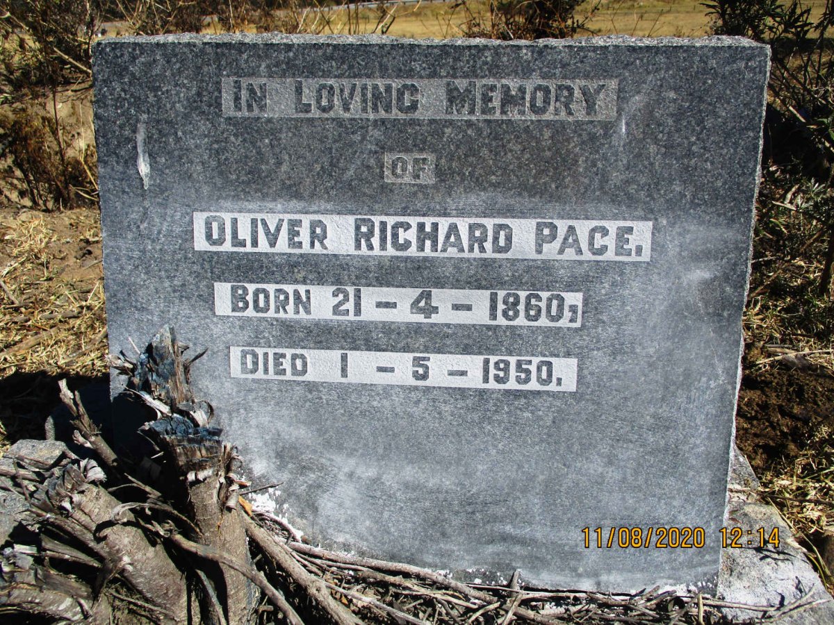 PAGE Oliver Richard 1860-1950