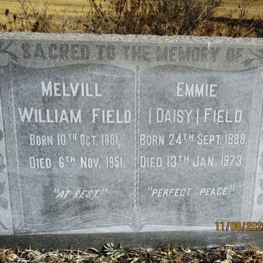 FIELD Melvill William 1881-1951 &amp; Emmie 1888-1973
