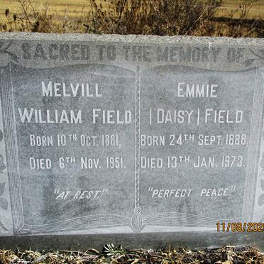 FIELD Melvill William 1881-1951 &amp; Emmie 1888-1973