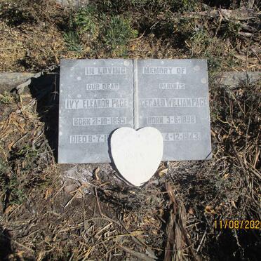 PAGE Gerald William 1898-1943 &amp; Ivy Eleanor 1895-1956 