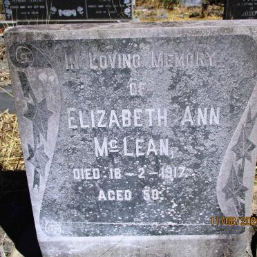 McLEAN Elizabeth Ann -1917