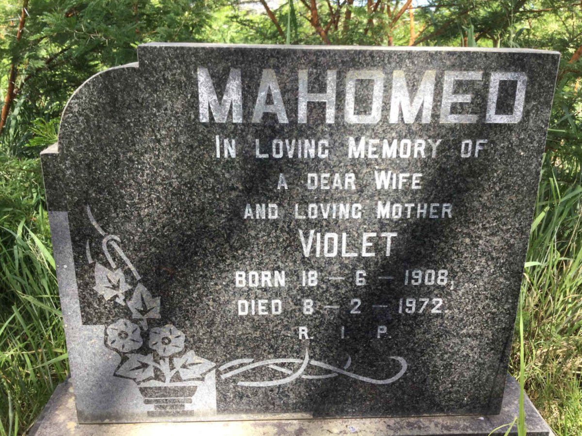 MAHOMED Violet 1908-1972