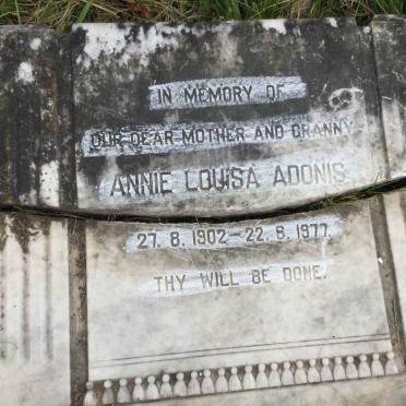 ADONIS Annie Louisa 1902-1977