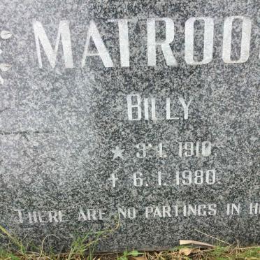 MATROOS Billy 1910-1980
