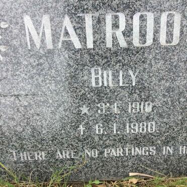MATROOS Billy 1910-1980