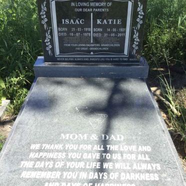 HILL Isaac 1918-1978 &amp; Katie 1931-2011