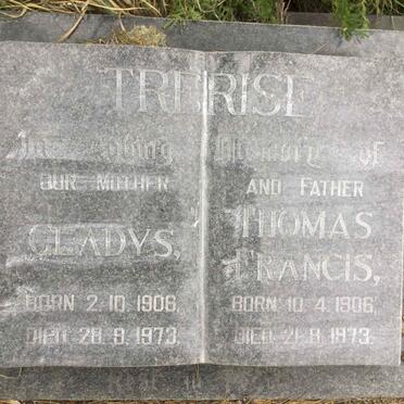 TRERISE Thomas Francis 1906-1973 &amp; Gladys 1906-1973