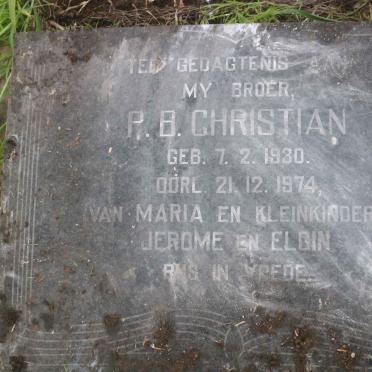 CHRISTIAN P.B. 1930-1974