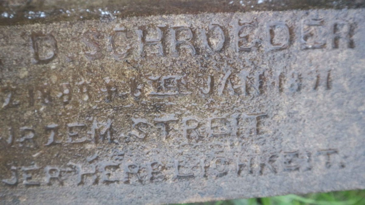 SCHROEDER Wilhelm F. 1840-1891 :: SCHROEDER Martha D. 1888-1891