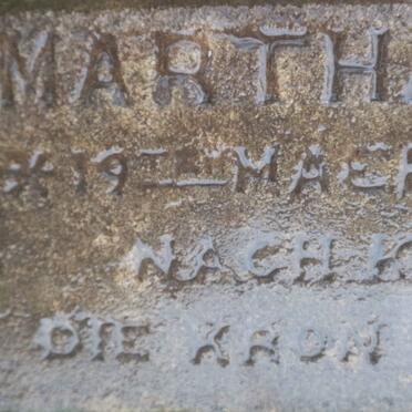 SCHROEDER Wilhelm F. 1840-1891 :: SCHROEDER Martha D. 1888-1891