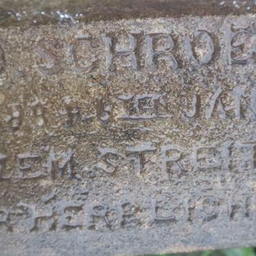 SCHROEDER Wilhelm F. 1840-1891 :: SCHROEDER Martha D. 1888-1891