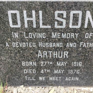 OHLSON Arthur 1916-1976