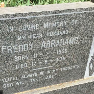 ABRAHAMS Freddy 1930-1976