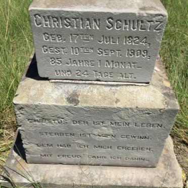 SCHULTZ Christian 1824-1909