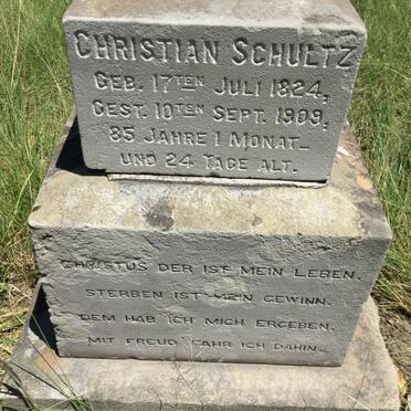SCHULTZ Christian 1824-1909