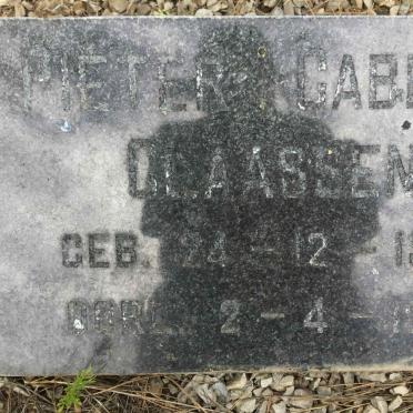 CLAASSEN Pieter Gabriel 1952-1972
