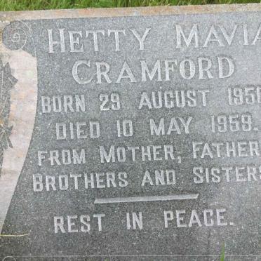 CRAMFORD Hetty Mavia 1950-1959
