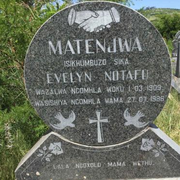 MATENJWA Evelyn Notafu 1909-1986