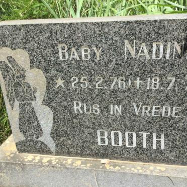 BOOTH Nadine 1976-1976