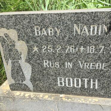 BOOTH Nadine 1976-1976