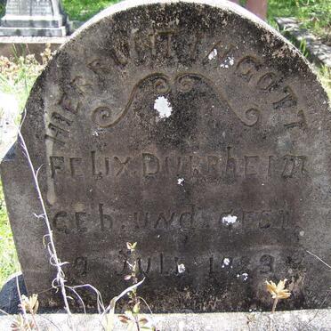 DURRHEIM Felix 1923-1923
