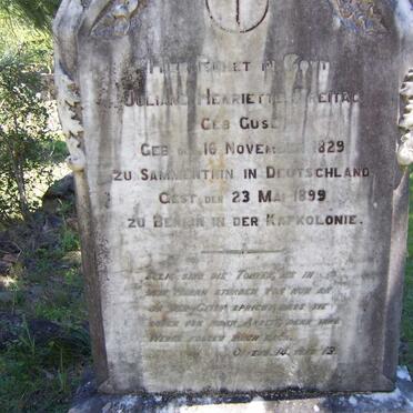 FREITAG Juliane Henriette nee GUSE 1829-1899