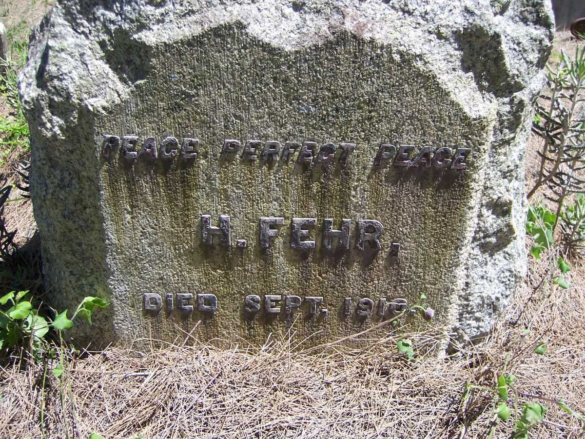 FEHR H. -1910